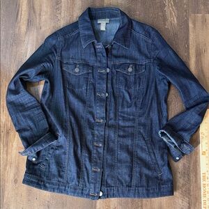 Chico's Dark Blue Jean Jacket